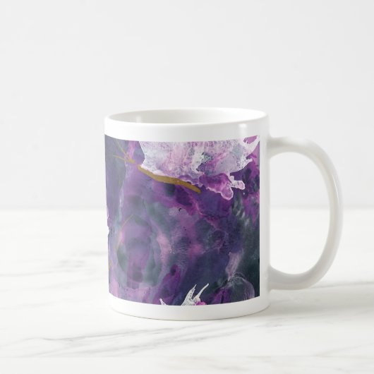 L ist für lila Alphabetkunst-Tasse Kaffeetasse (Rechts)
