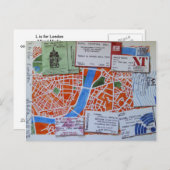 L ist für London Postcard Postkarte (Vorne/Hinten)