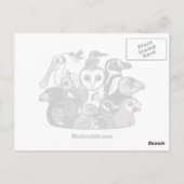 L ist für Loon Postkarte (Rückseite)