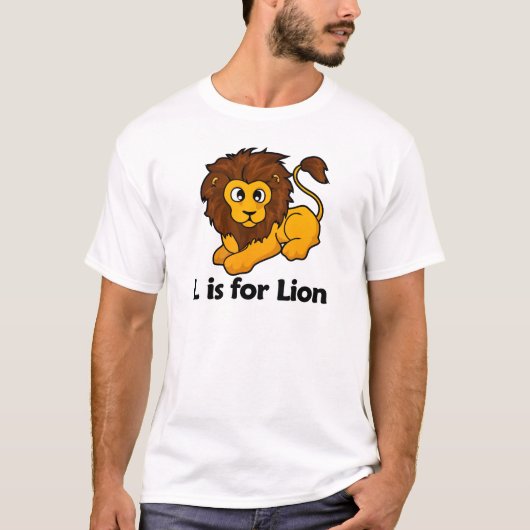 L ist für Löwe T-Shirt (Vorderseite)