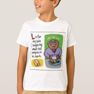 L ist für Lumpia Kids T - Shirt