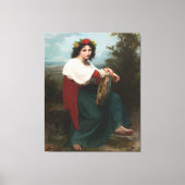 L’Italienne au Tambour de Basque (1872) Leinwanddruck (Vorderseite)
