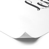 L Letter Monogram Greenerity Kinderzimmer Name Wal Poster (Ecke)