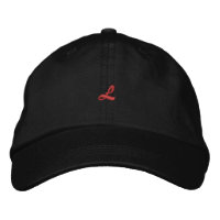 L Letter - Monogramm bestickte Hutkappe
