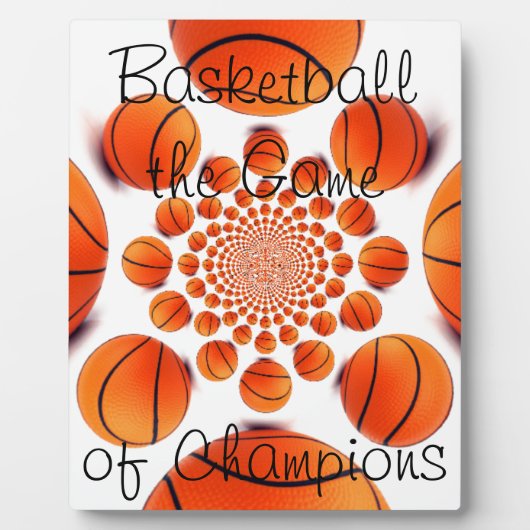l Liebe Basketball Das Spiel der Champions Plaque Fotoplatte (Vorderseite)