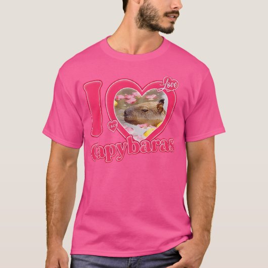 L Liebe Capybara T-Shirt (Vorderseite)
