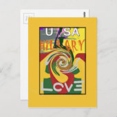 l Liebe Hillary USA Präsident Stronger Together re Postkarte (Vorne/Hinten)