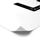L-llo Funny Letter L Pun Poster (Ecke)
