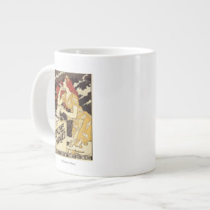 L. Marquet Ink Red-Headed Woman & Harp Jumbo-Tasse