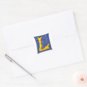 L - MINIATURE QUADRATISCHER AUFKLEBER (Umschlag)