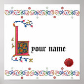 L mittelalterliches Poster (Vorne)