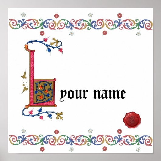 L mittelalterliches Poster (Vorne)