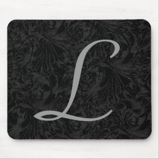 L: Monogram L Elegant Mousepad - Initialbrief