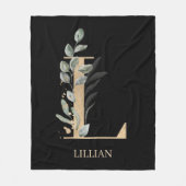 L Monogram Personalisiert Fleece Blankon (Vorderseite)