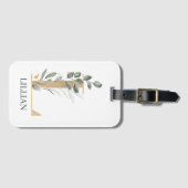 L Monogram Personalisierte Gepäckmarke Gepäckanhänger (Vorderseite (Horizontal))