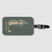 L Monogram Personalisierte Gepäckmarke Gepäckanhänger (Vorderseite (Horizontal))