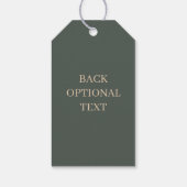 L Monogram Personalisierte Geschenktasten Geschenkanhänger (Rückseite)