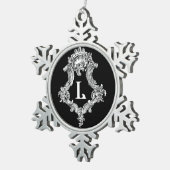 L Monogramm Anfangsbuchstabe Ornament (Rechts)