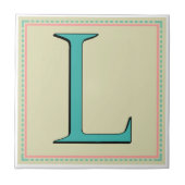 L MONOGRAMM-BUCHSTABE FLIESE (Vorderseite)