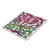 L Monogramm Keramik "Besque Garden" Fliese (Seite)