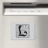 L Monogramm schwarz Magnet (In Situ (Geschirrspüler))