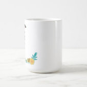 L Monogramm-Tasse, Blumenl Initiale, botanisch Kaffeetasse (Mittel)