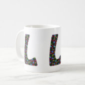 "L" Monogramm-Tasse Kaffeetasse (Vorderseite Links)
