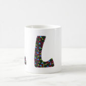 "L" Monogramm-Tasse Kaffeetasse (Mittel)