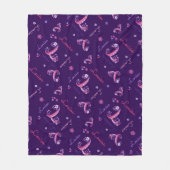 L Monogramm und personalisierte Bezeichnung Louisa Fleecedecke (Vorderseite)