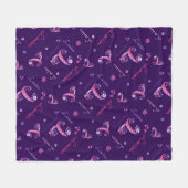 L Monogramm und personalisierte Bezeichnung Louisa Fleecedecke (Vorderseite (Horizontal))