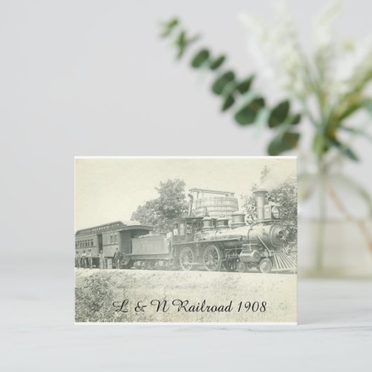 L & N Eisenbahn Postkarte (Stehend Vorderseite)