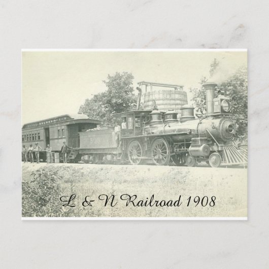 L & N Eisenbahn Postkarte (Vorderseite)