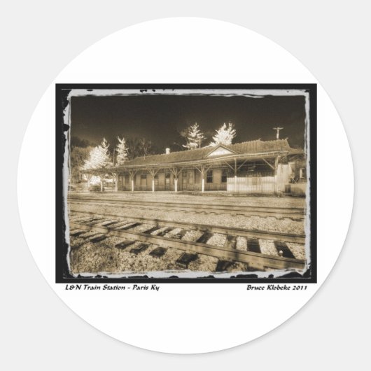 L&N Passagierlager Runder Aufkleber (Vorderseite)