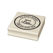 L Name oder Firma Gummistempel (Stempel)