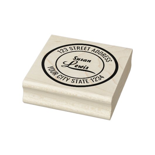 L Name oder Firma Gummistempel (Stempel)
