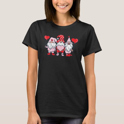 L O V E Gnome Happy Valentineu2019s Day T-Shirt (Vorderseite)