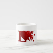 L.O.V.E. Herz Espressotasse (Vorderseite)