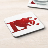 L.O.V.E. Herz Untersetzer (Linke Seite)