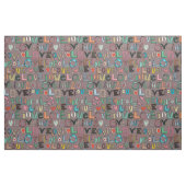 l o v e LIEBE mocha Stoff (Fat Quarter (45,7 x 55,9 cm))