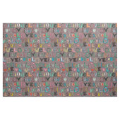 l o v e LOVE Mocha Stoff (Fat Quarter (45,7 x 55,9 cm))