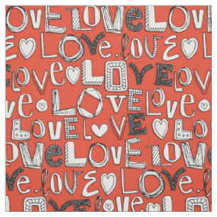 l o v e LOVE rot Stoff