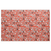 l o v e LOVE rot Stoff (Fat Quarter (45,7 x 55,9 cm))