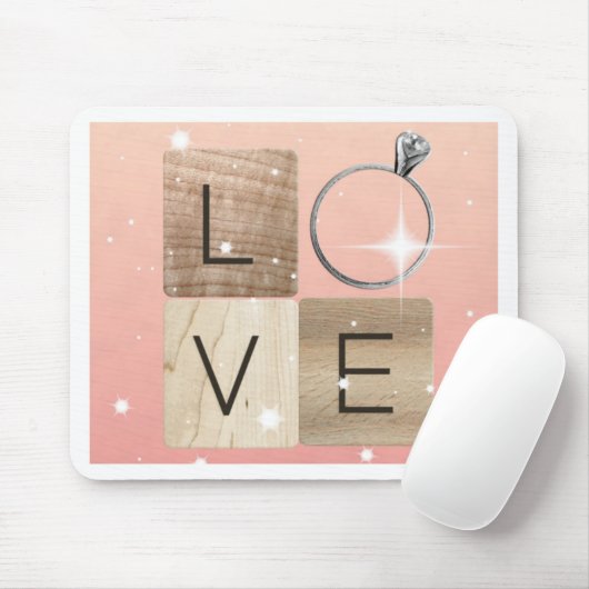 L-o-v-e Tiles Mousepad (Mit Mouse)