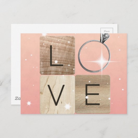 L-o-v-e Tiles Postkarte (Vorne/Hinten)