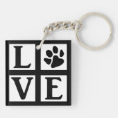 L-paw-VE-Box (benutzerdefinierte Farben) Schlüsselanhänger (Rückseite)