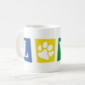 L-paw-VE Retro Kaffeetasse (Vorderseite Links)