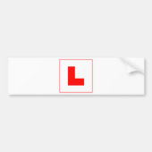 L-Plate Learner Driver / Bachelorette Hen Night Autoaufkleber (Vorne)
