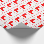 L-Plate Learner Driver / Bachelorette Hen Night Geschenkpapier (Ecke)