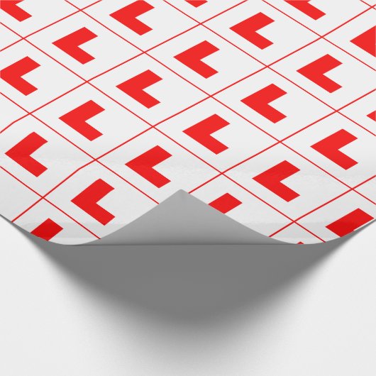 L-Plate Learner Driver / Bachelorette Hen Night Geschenkpapier (Ecke)