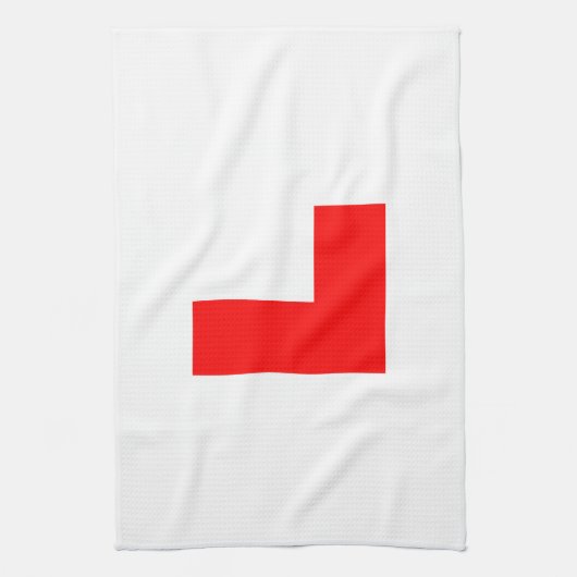 L-Plate Learner Driver / Bachelorette Hen Night Handtuch (Vertikal)